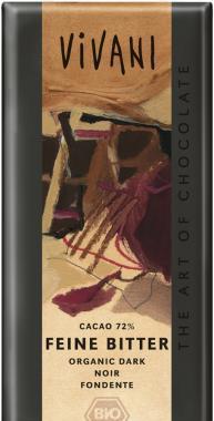 Hořká čokoláda 71% VIVANI 100g-BIO