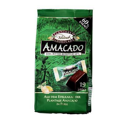 Jednotlivě balené kousky čokolády 125g - Rausch Amacado - Peru 6o%